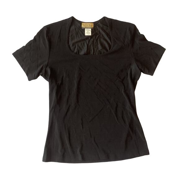 CDW Black Casual Top - Picture 3 of 6